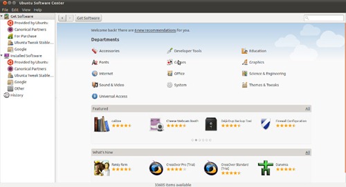 Ubuntu Software Centre 4 in Ubuntu 11.04