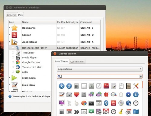 GNOME Pie Icon Seclection